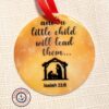 And A Little Child Will Lead Them Isaiah 11:6 Christmas Ornament