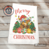 Merry Christmas Highland Cow Kitchen Towel