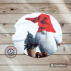 Gnome Christmas Stone Absorbent Car Coasters- set of 2