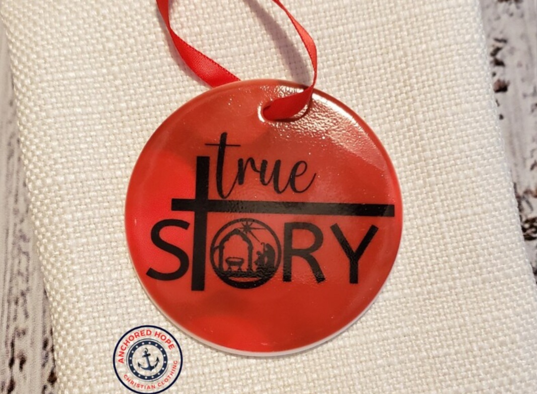 True Story Nativity Christmas Ornament