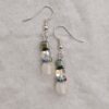 Icy White Snowman Dangle Earrings