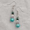 Icy Sky Snowman Dangle Earrings