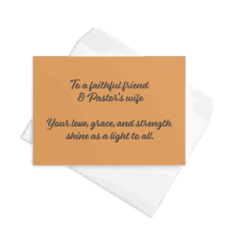 Pastors Wife Greeting Card