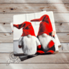 Set of 4 Christmas Gnome Stone Absorbent Square Coasters