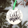 Cat Mom Christmas Ornament