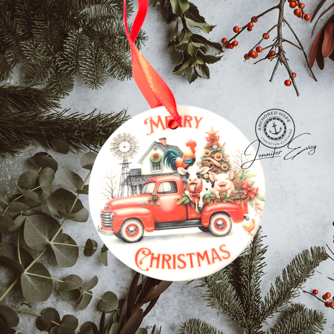 Merry Christmas from the Farm Ornament