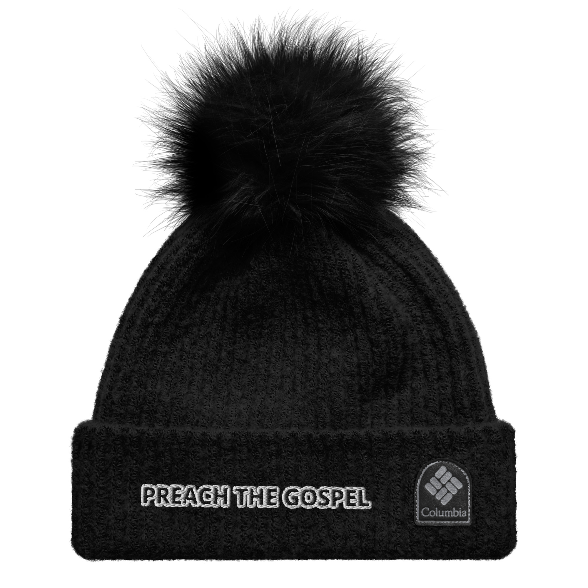 Columbia Brand "Preach the Gospel" Embroidered Pom-Pom Beanie - Image 7