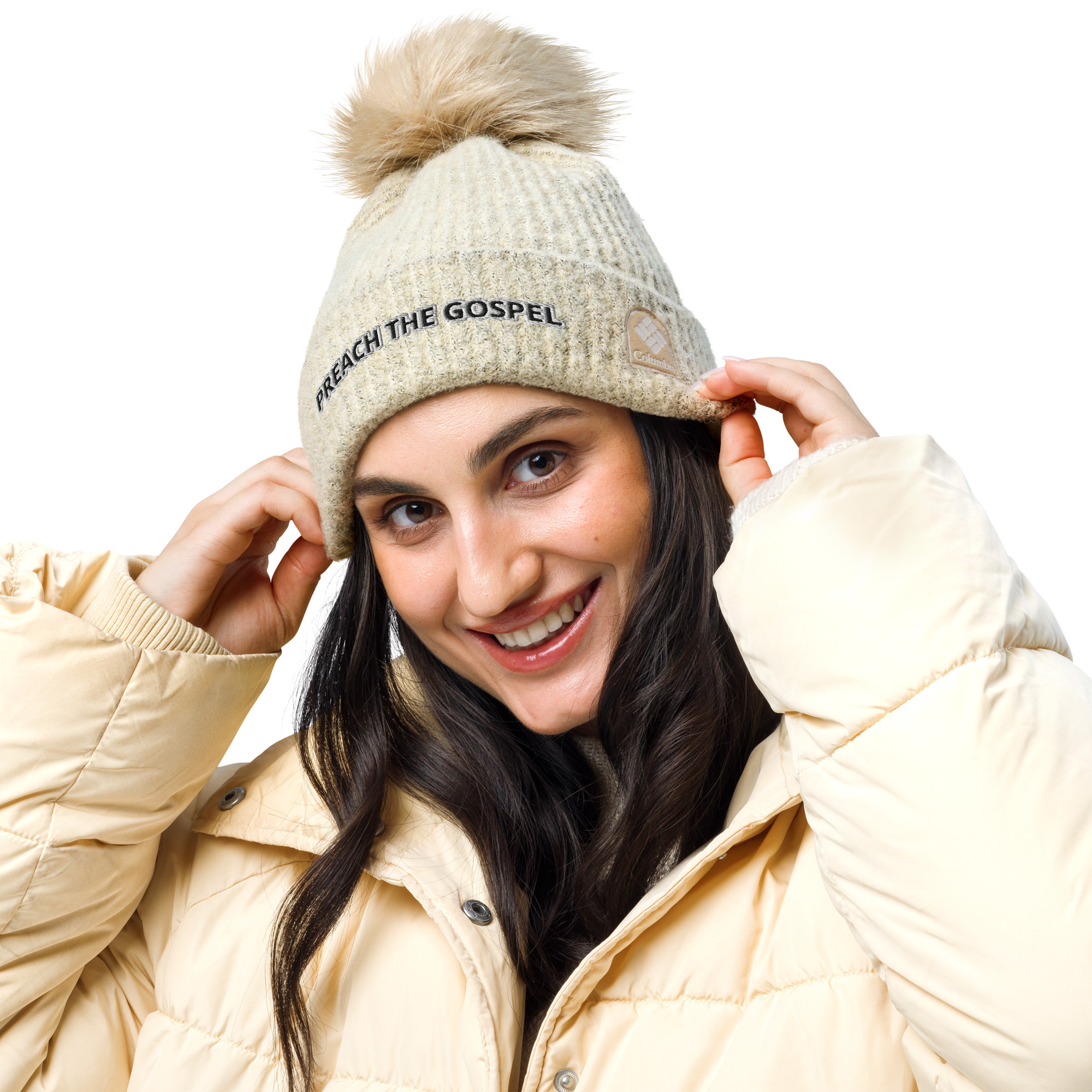 Columbia Brand "Preach the Gospel" Embroidered Pom-Pom Beanie - Image 10