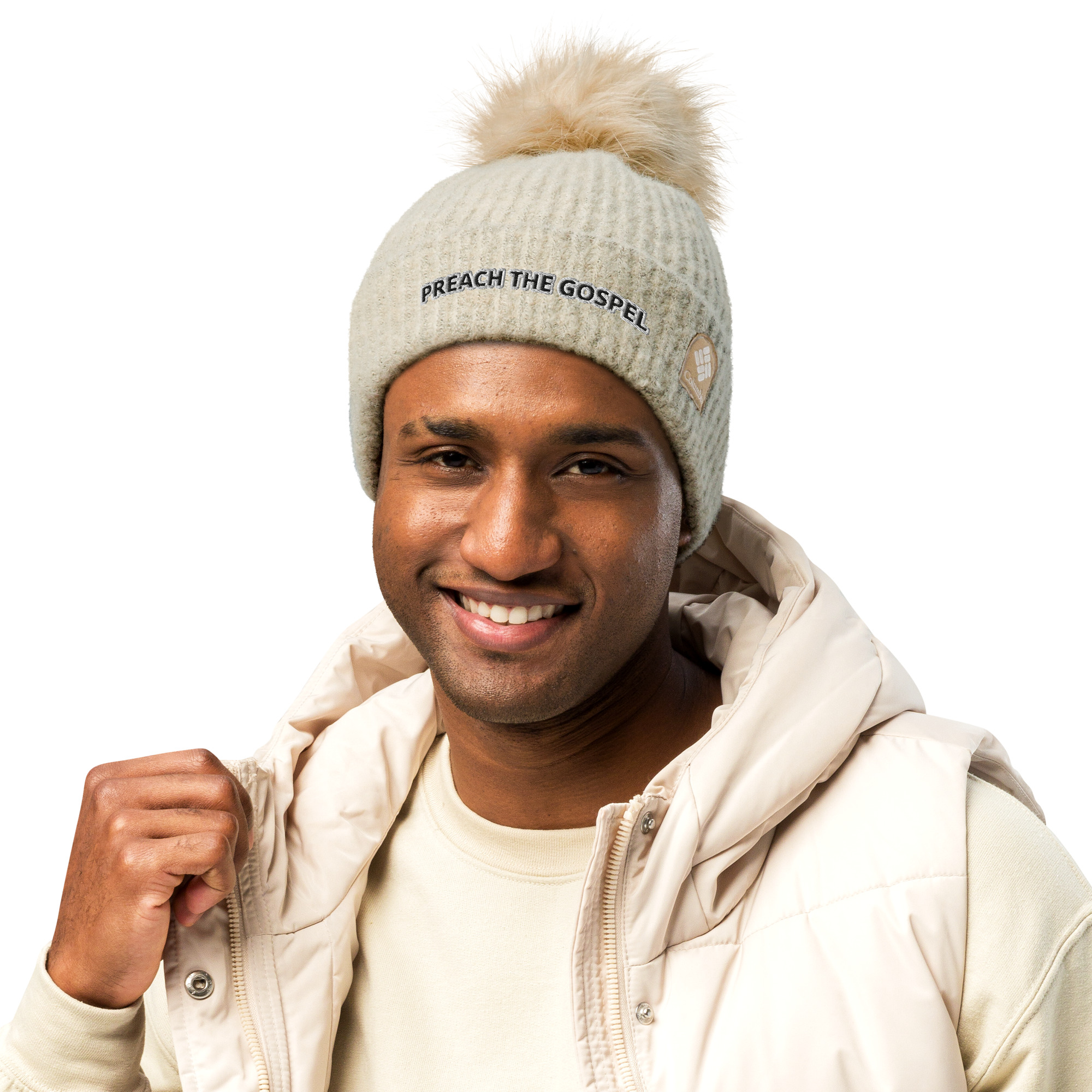 Columbia Brand "Preach the Gospel" Embroidered Pom-Pom Beanie - Image 15