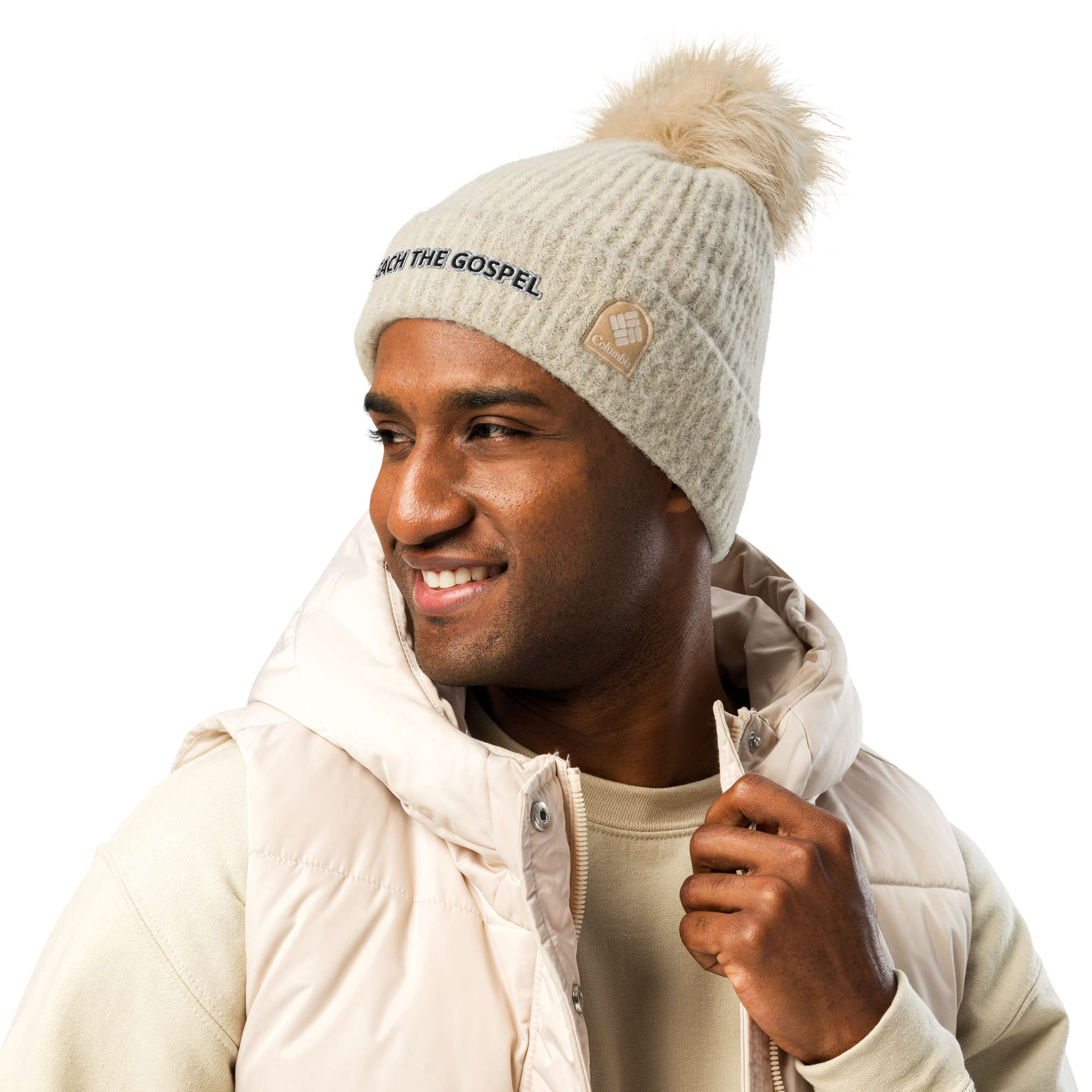 Columbia Brand "Preach the Gospel" Embroidered Pom-Pom Beanie - Image 13