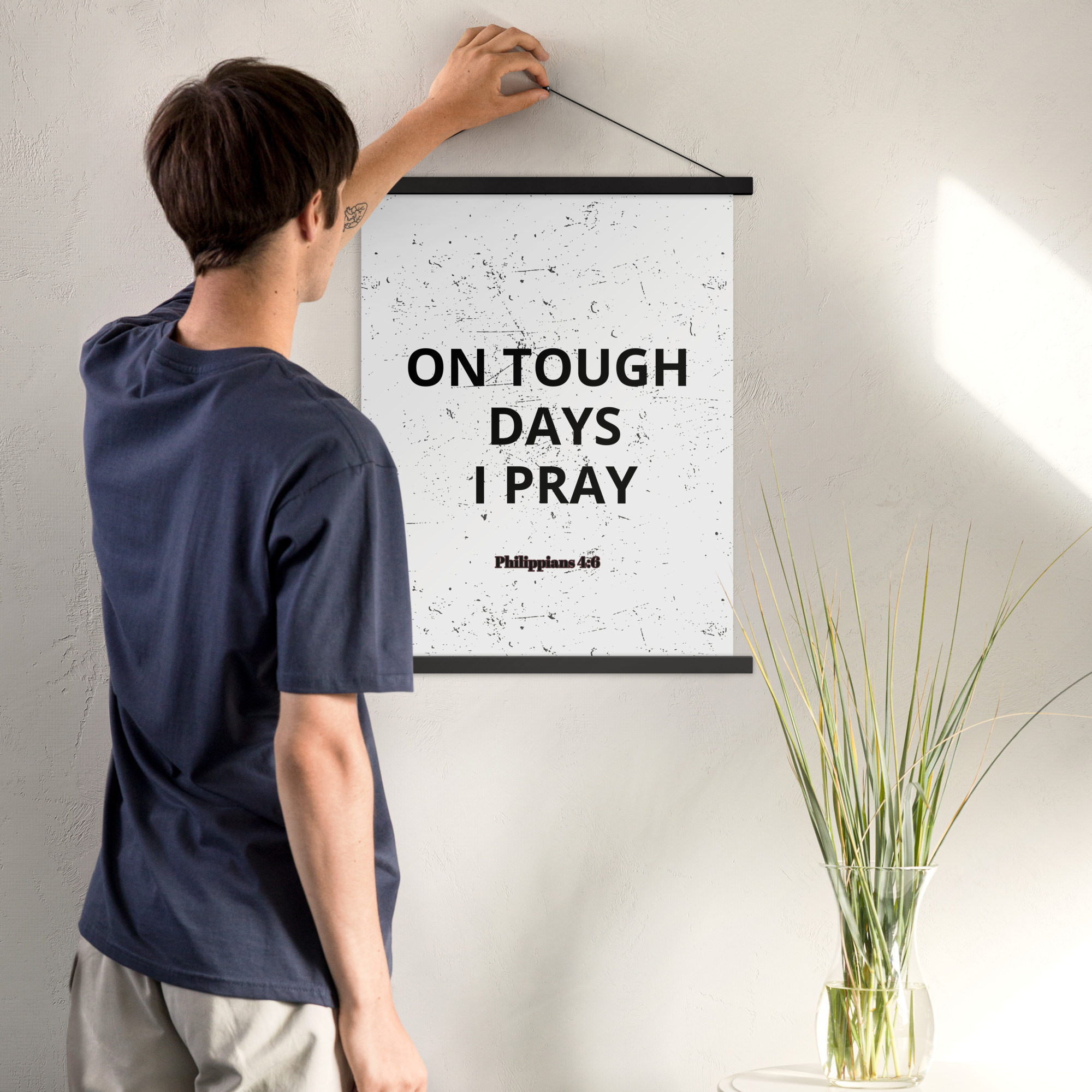 Pray Poster with Hangers