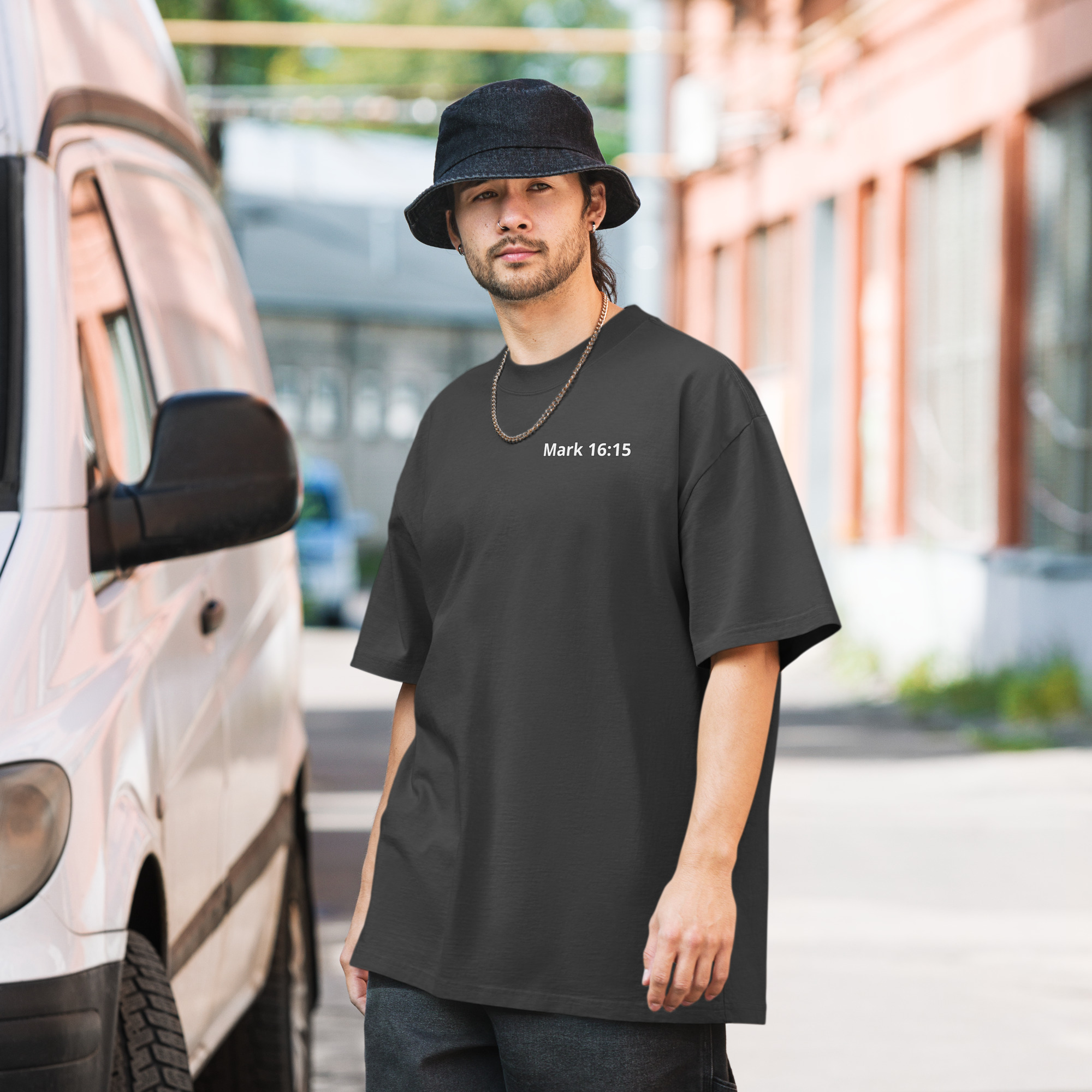 Preach the Gospel Oversized Faded T-shirt - Image 5