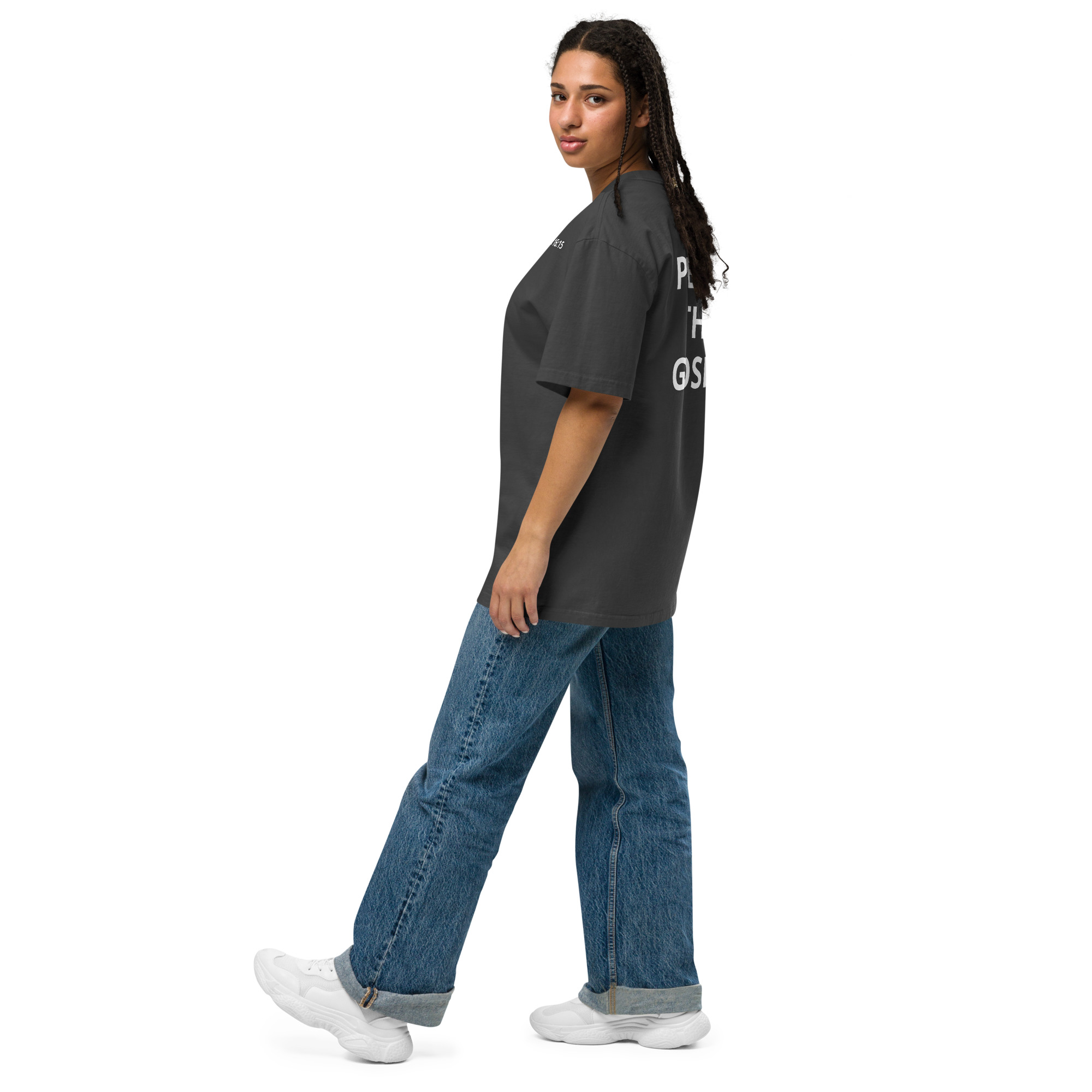 Preach the Gospel Oversized Faded T-shirt - Image 3