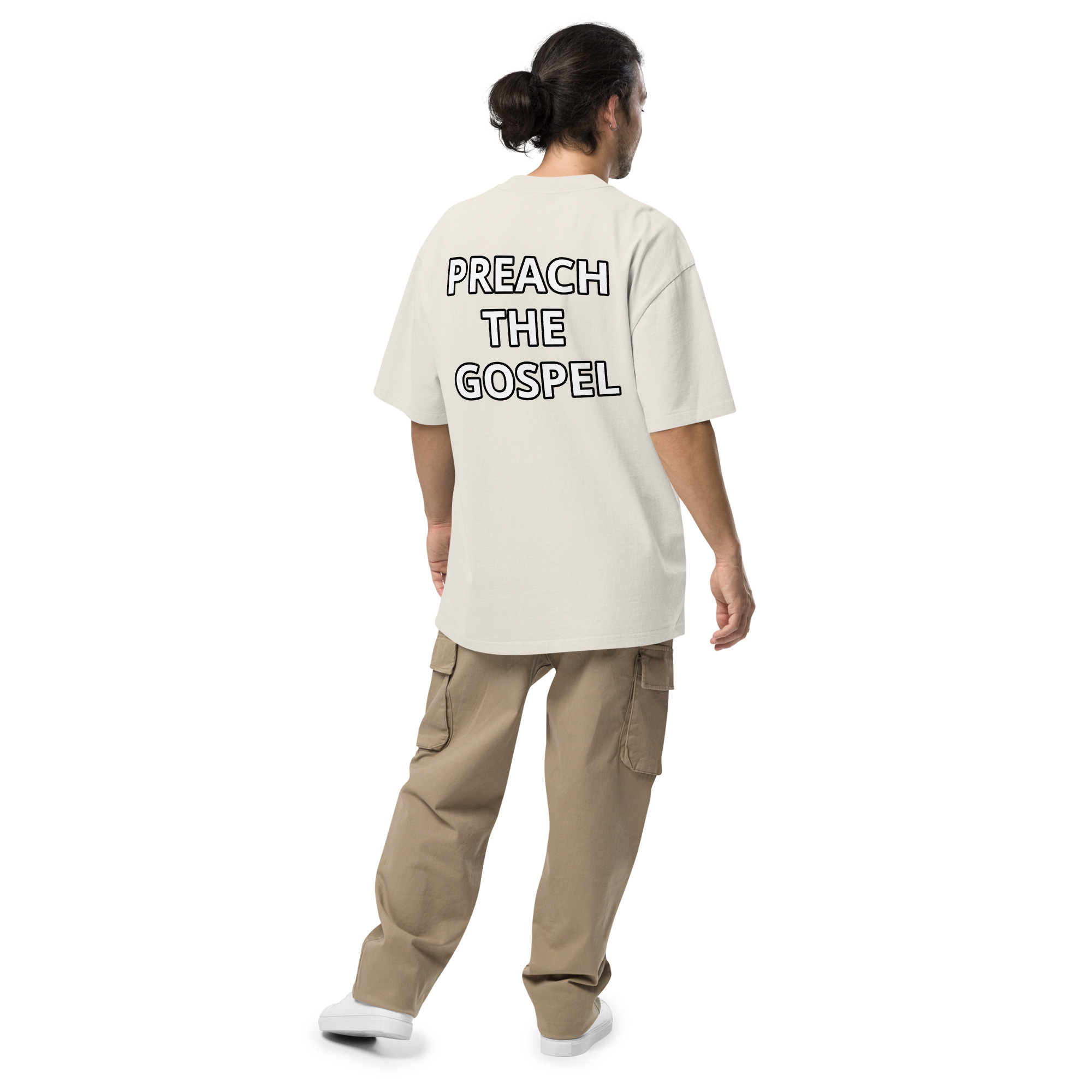 Preach the Gospel Oversized Faded T-shirt - Image 19