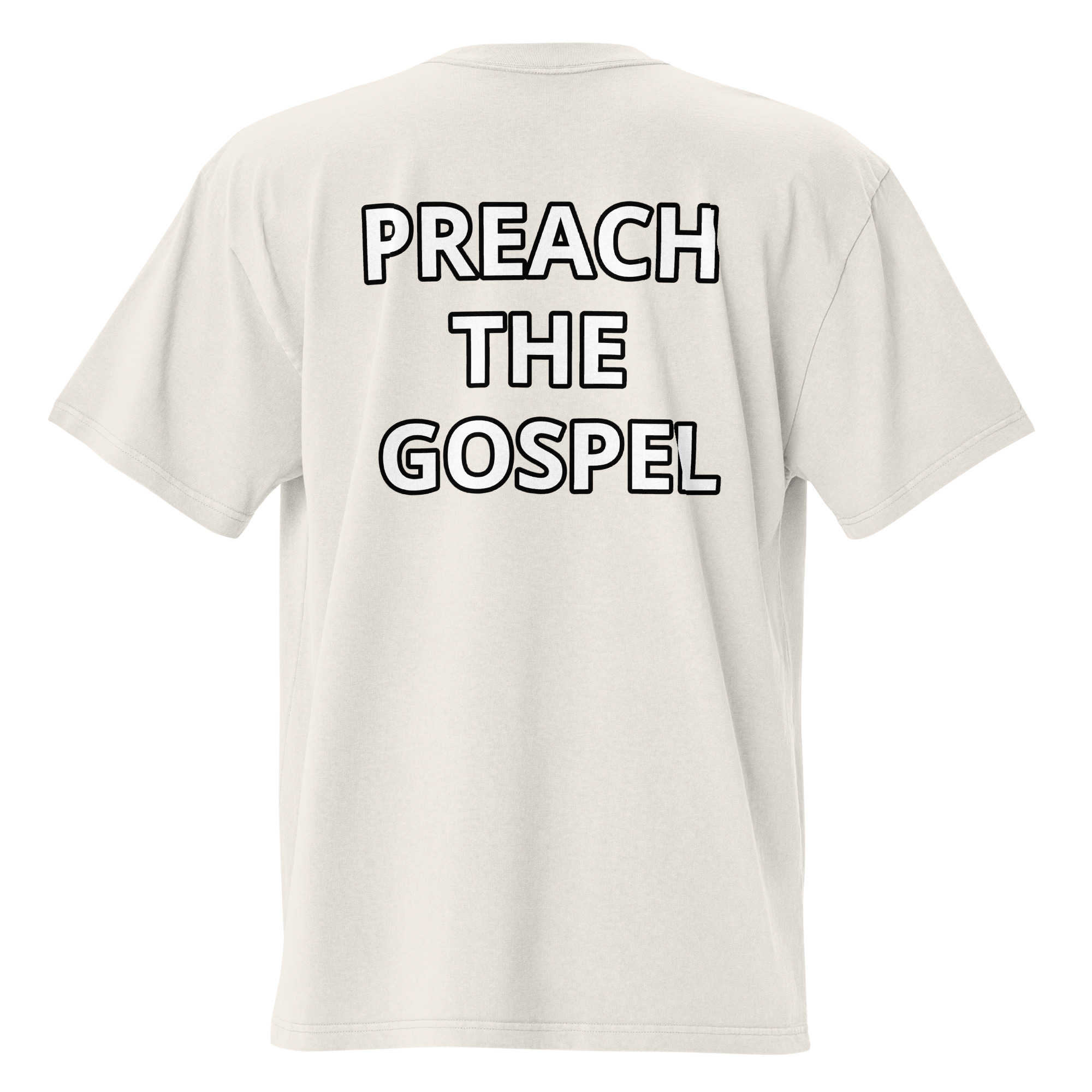 Preach the Gospel Oversized Faded T-shirt - Image 34