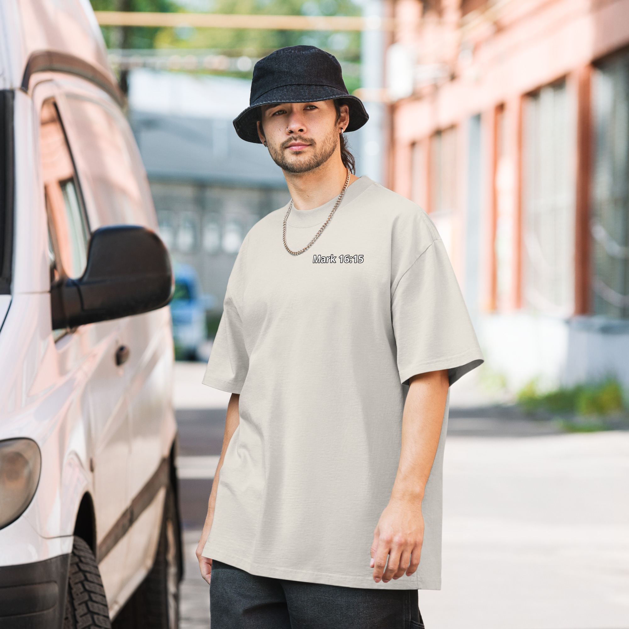 Preach the Gospel Oversized Faded T-shirt - Image 17