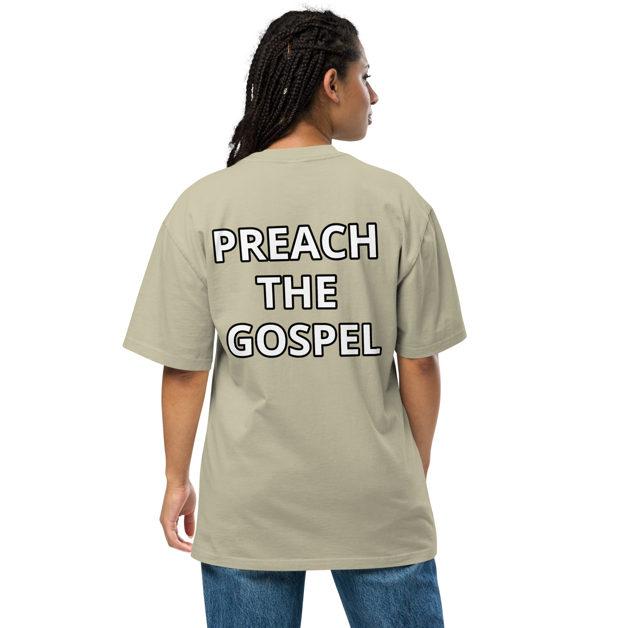 Preach the Gospel Oversized Faded T-shirt - Image 14