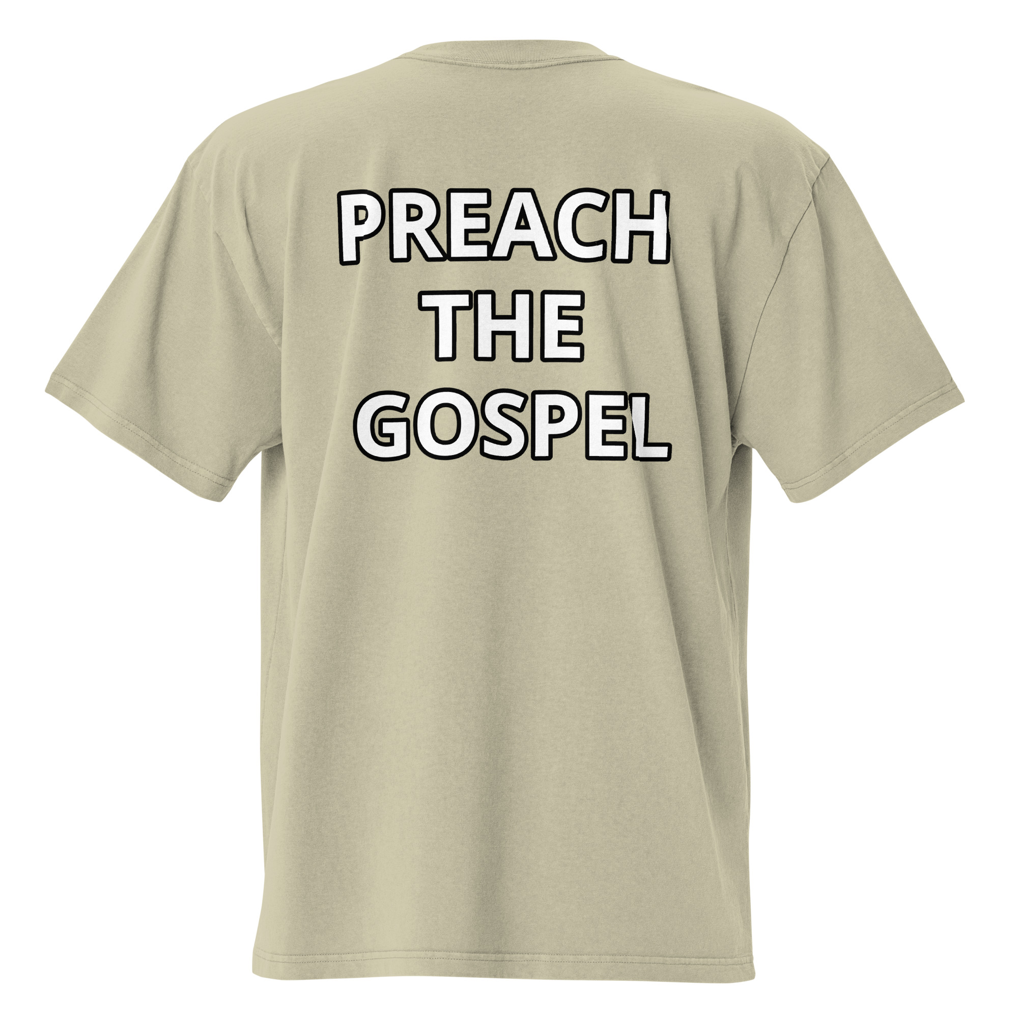 Preach the Gospel Oversized Faded T-shirt - Image 30