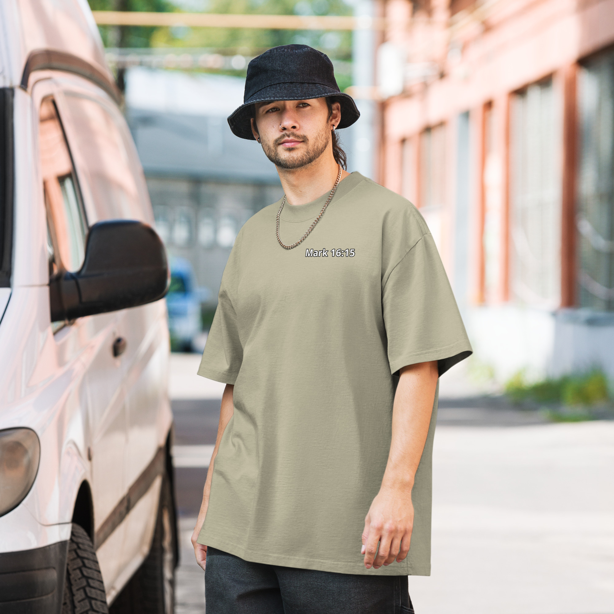Preach the Gospel Oversized Faded T-shirt - Image 16