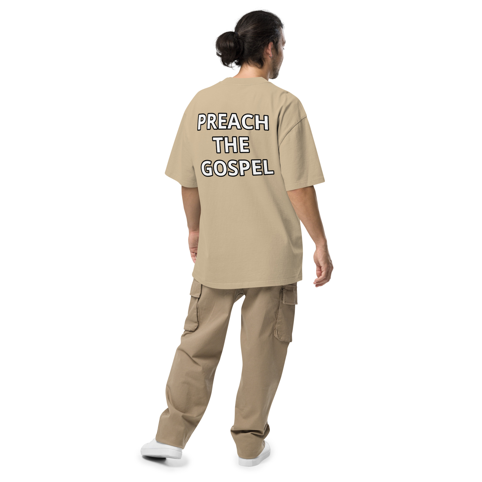 Preach the Gospel Oversized Faded T-shirt - Image 10