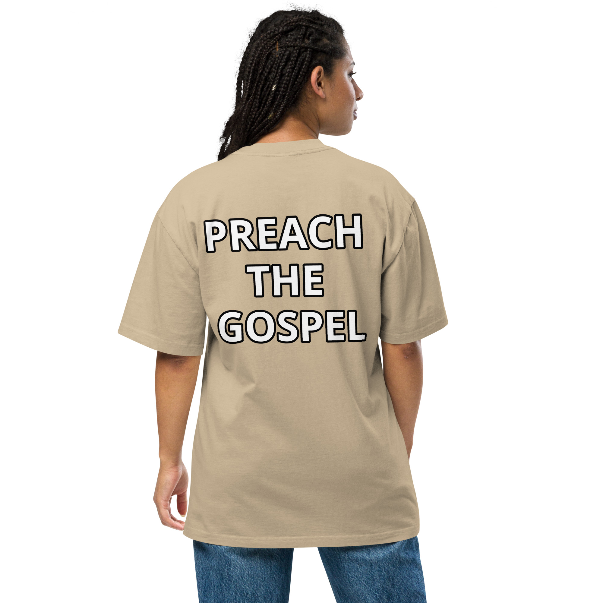 Preach the Gospel Oversized Faded T-shirt - Image 13