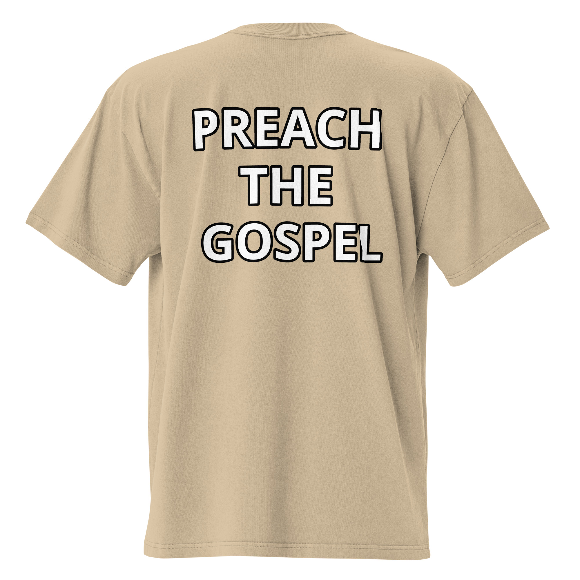 Preach the Gospel Oversized Faded T-shirt - Image 26