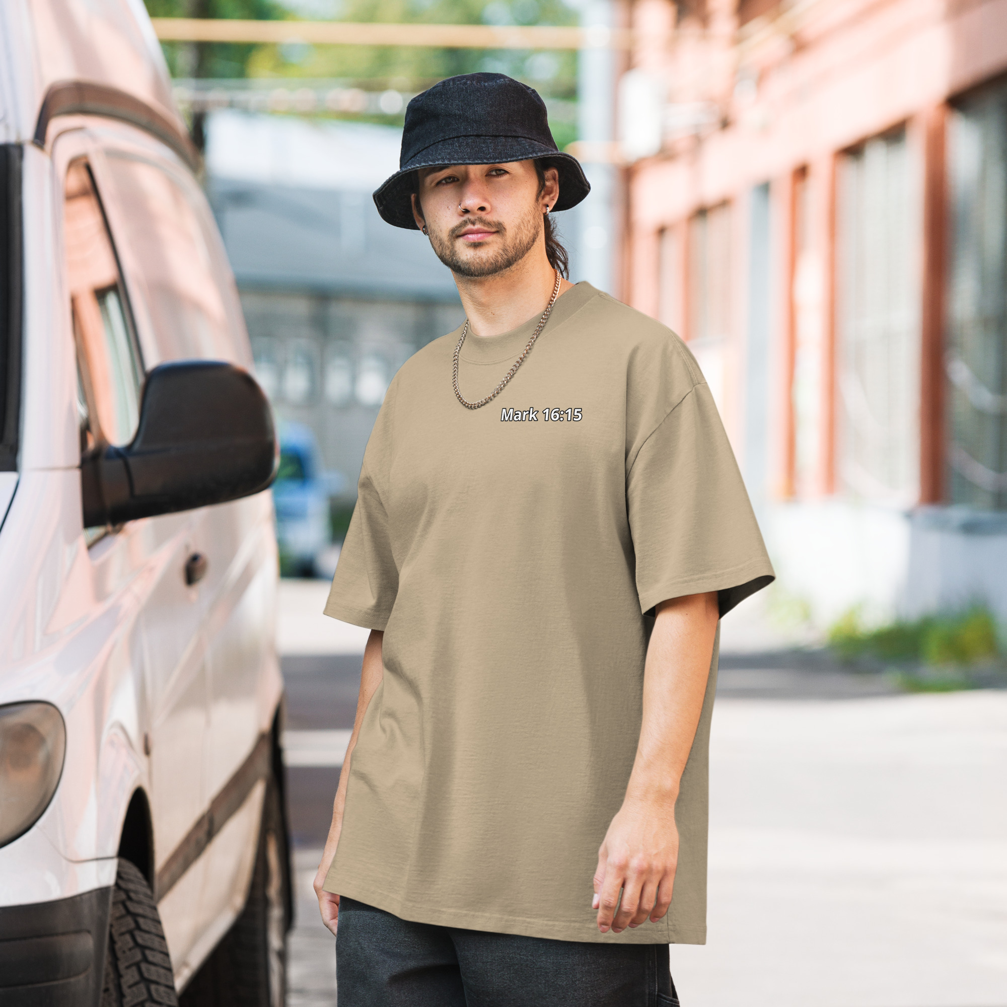 Preach the Gospel Oversized Faded T-shirt - Image 9