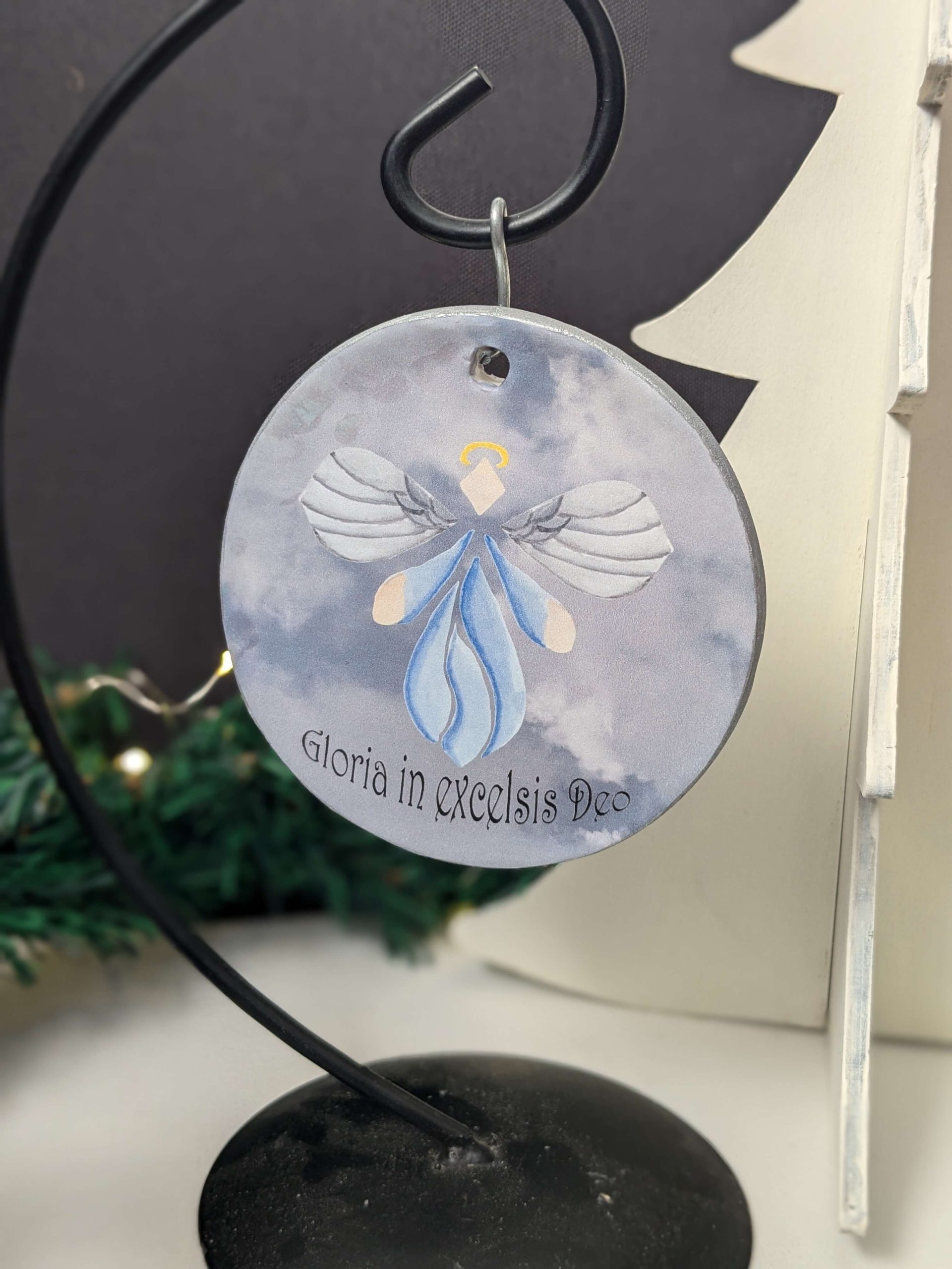 Christmas Angel Ornament with Gloria in Excelsis Deo - Image 5