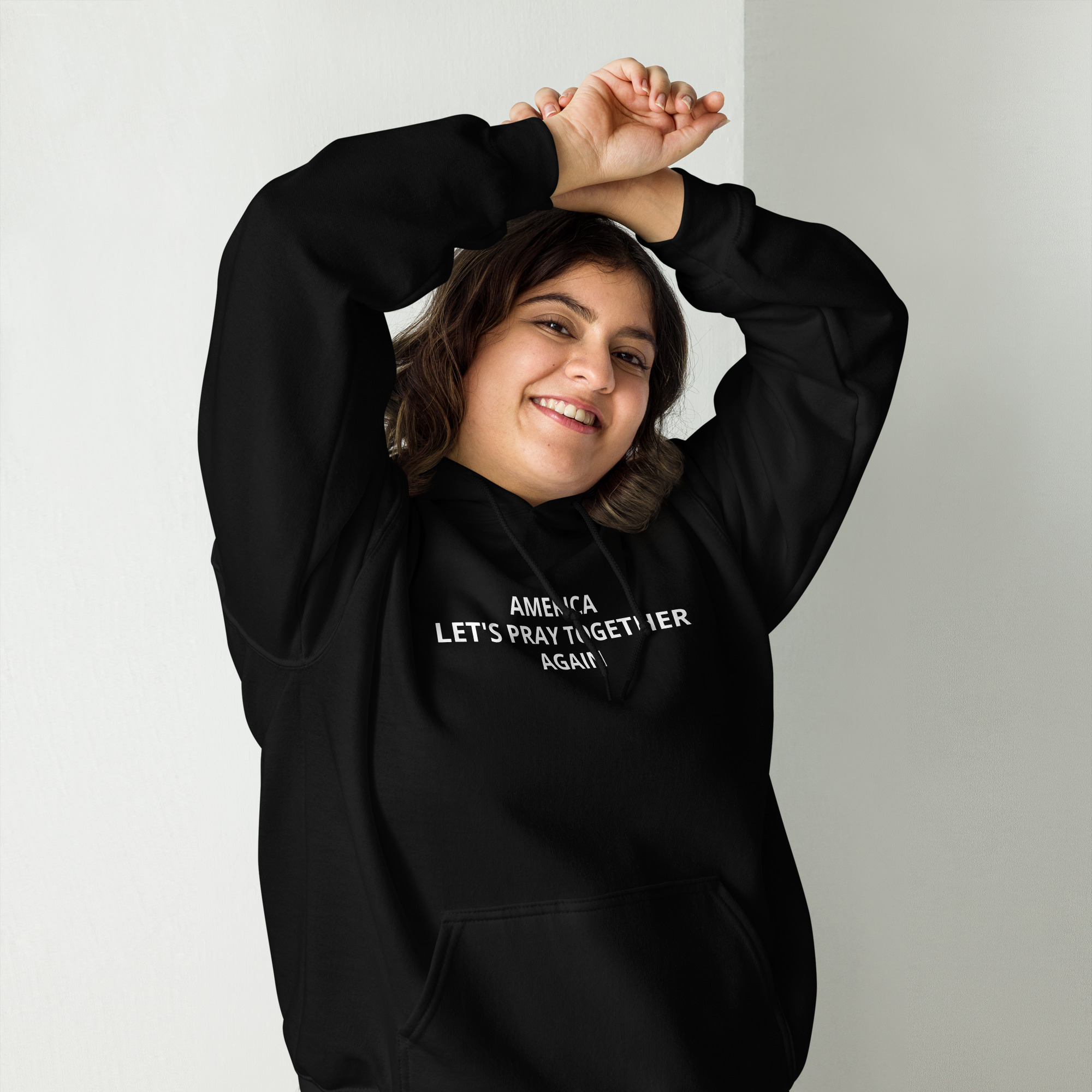America, Let’s Pray Together Again Unisex Hoodie - Image 7