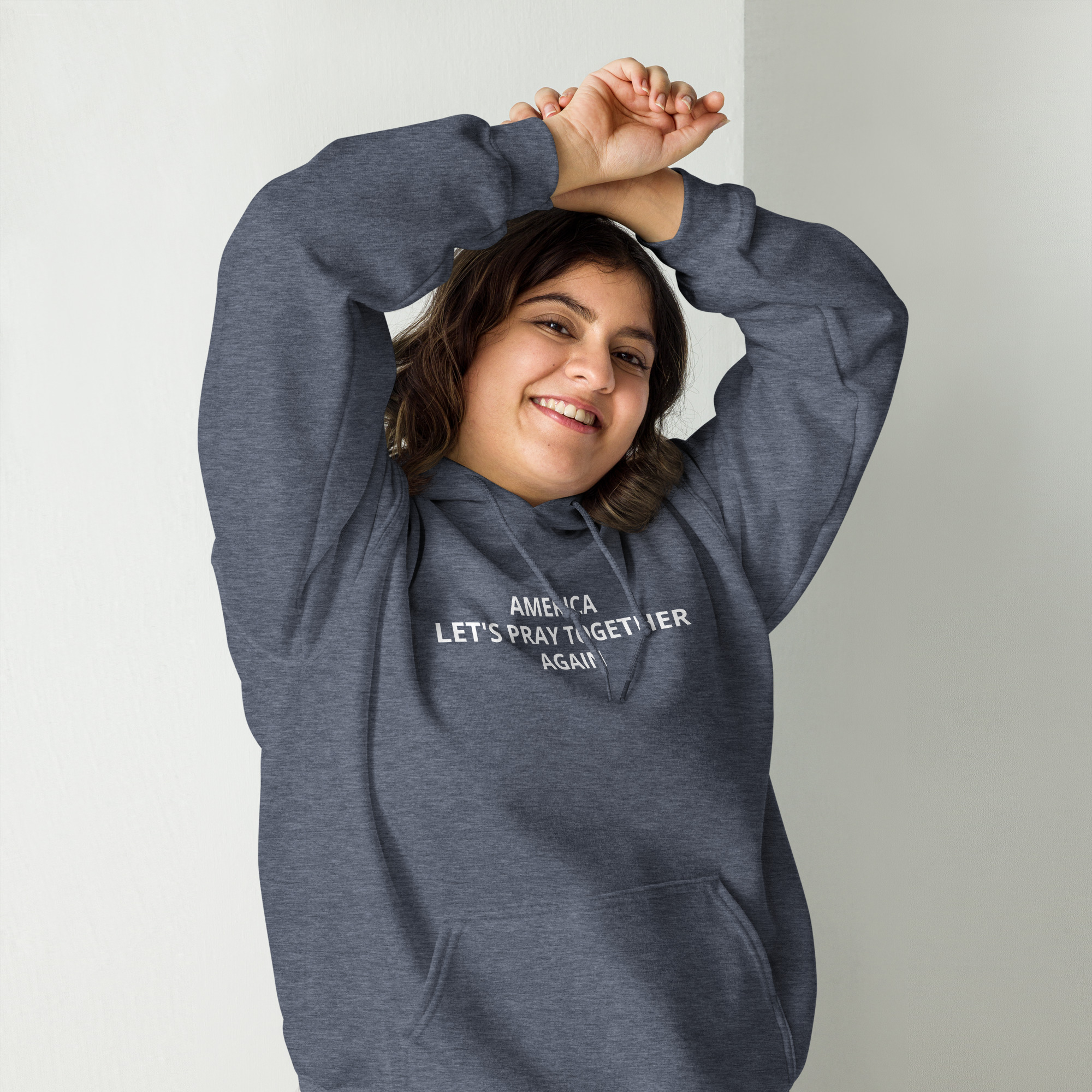 America, Let’s Pray Together Again Unisex Hoodie - Image 12