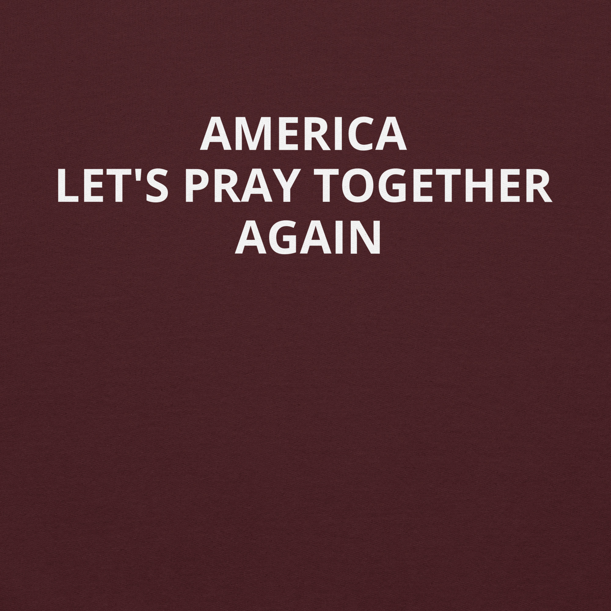 America, Let’s Pray Together Again Unisex Hoodie - Image 3