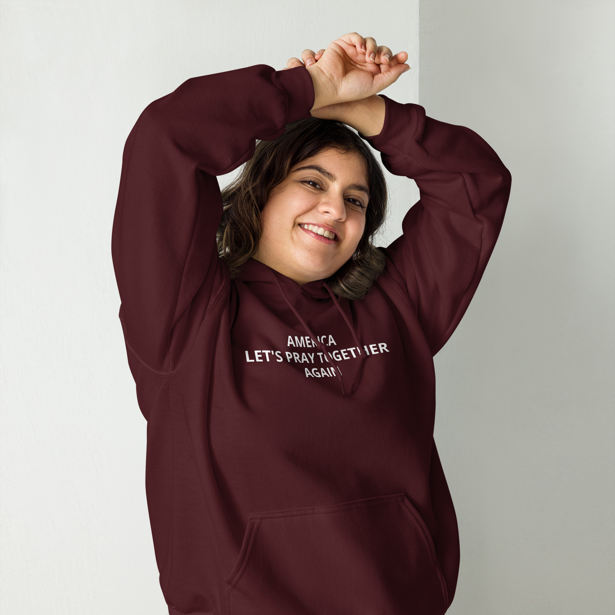 America, Let’s Pray Together Again Unisex Hoodie - Image 9
