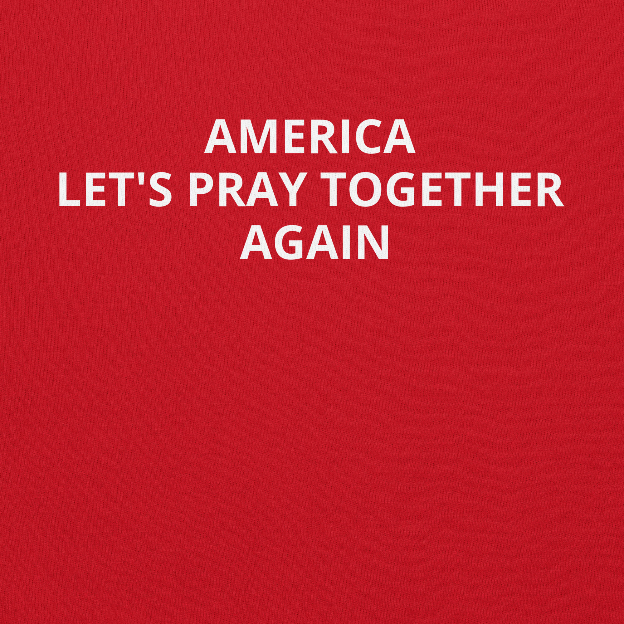America, Let’s Pray Together Again Unisex Hoodie - Image 4