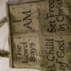 Green large tote (with scripture)