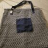large blue accessory tote