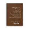 God Says I Am Hardcover Christian Journal