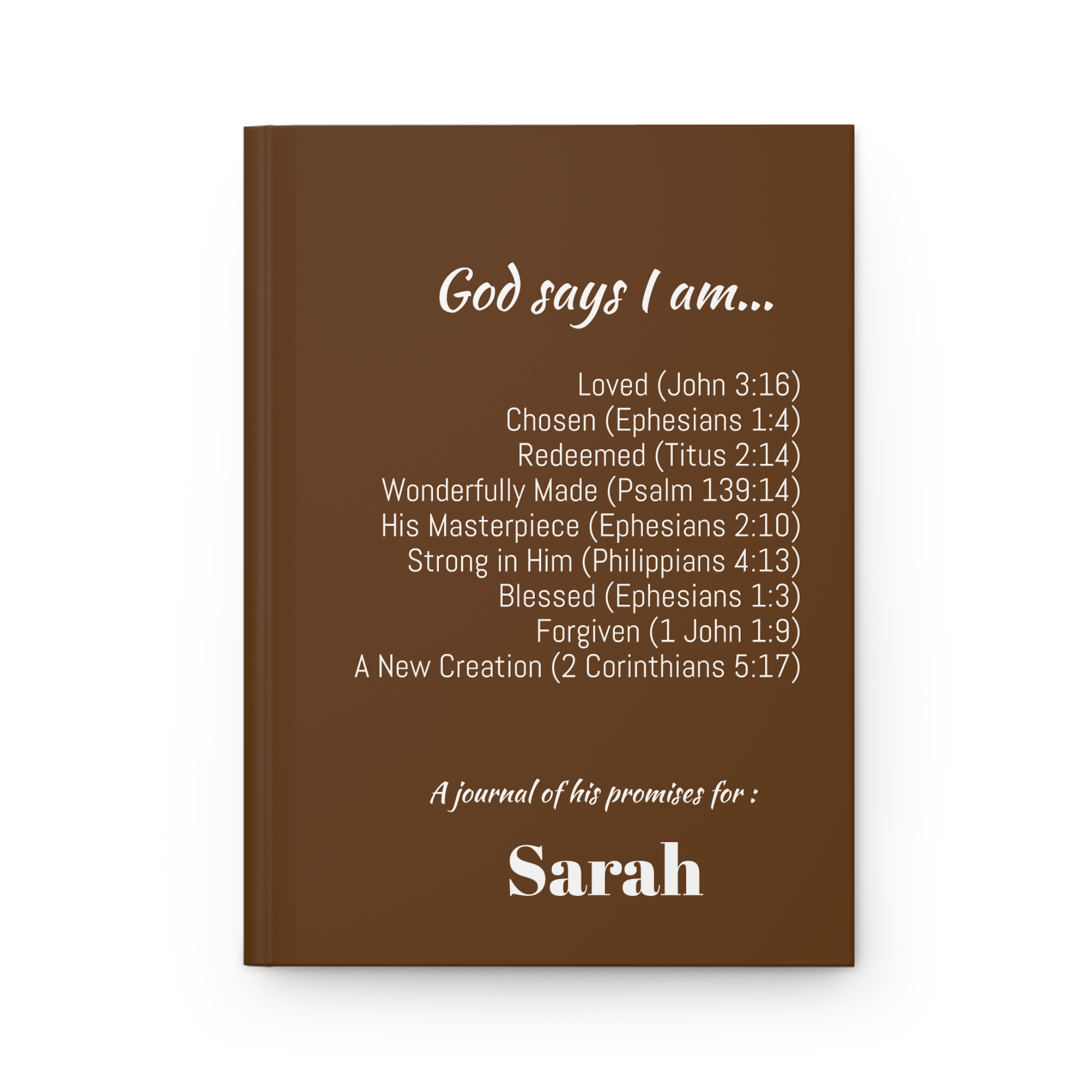 God Says I Am Hardcover Christian Journal
