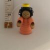 Peach mini angel ornament
