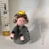 Grey mini angel ornament