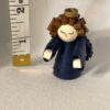 Navy mini angel ornament