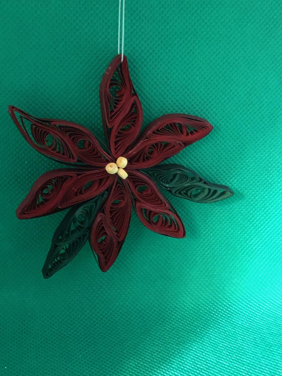 Poinsettia ornament
