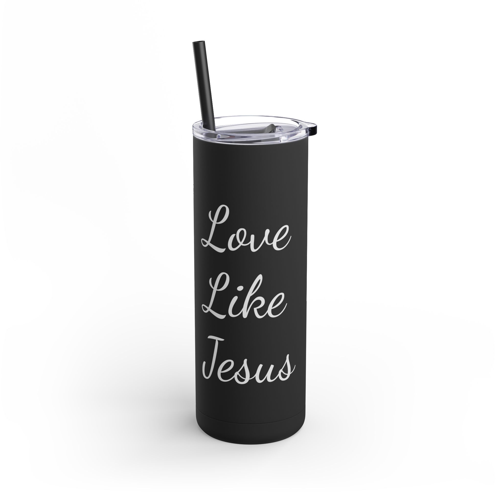Love Like Jesus Skinny Matte Tumbler, 20oz - Image 9