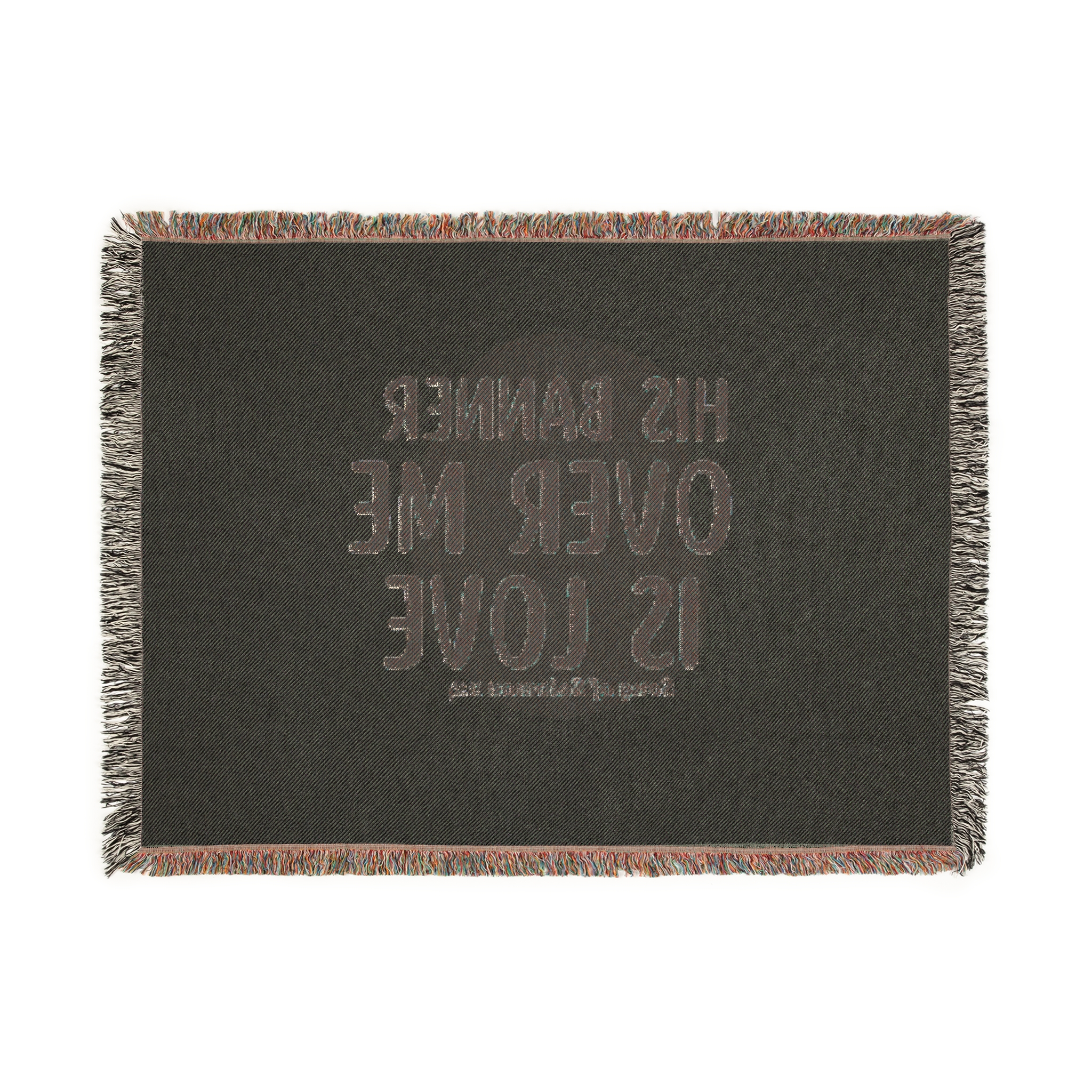 Personalized His Banner Over Me Is Love Christian Woven Blanket - Image 6