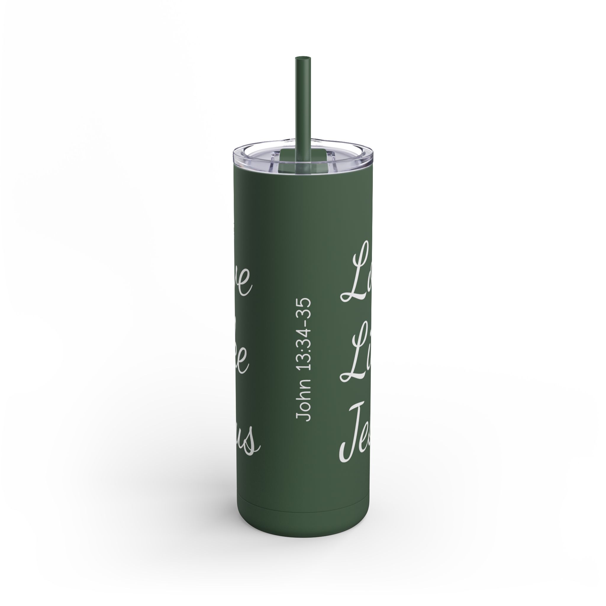 Love Like Jesus Skinny Matte Tumbler, 20oz - Image 11
