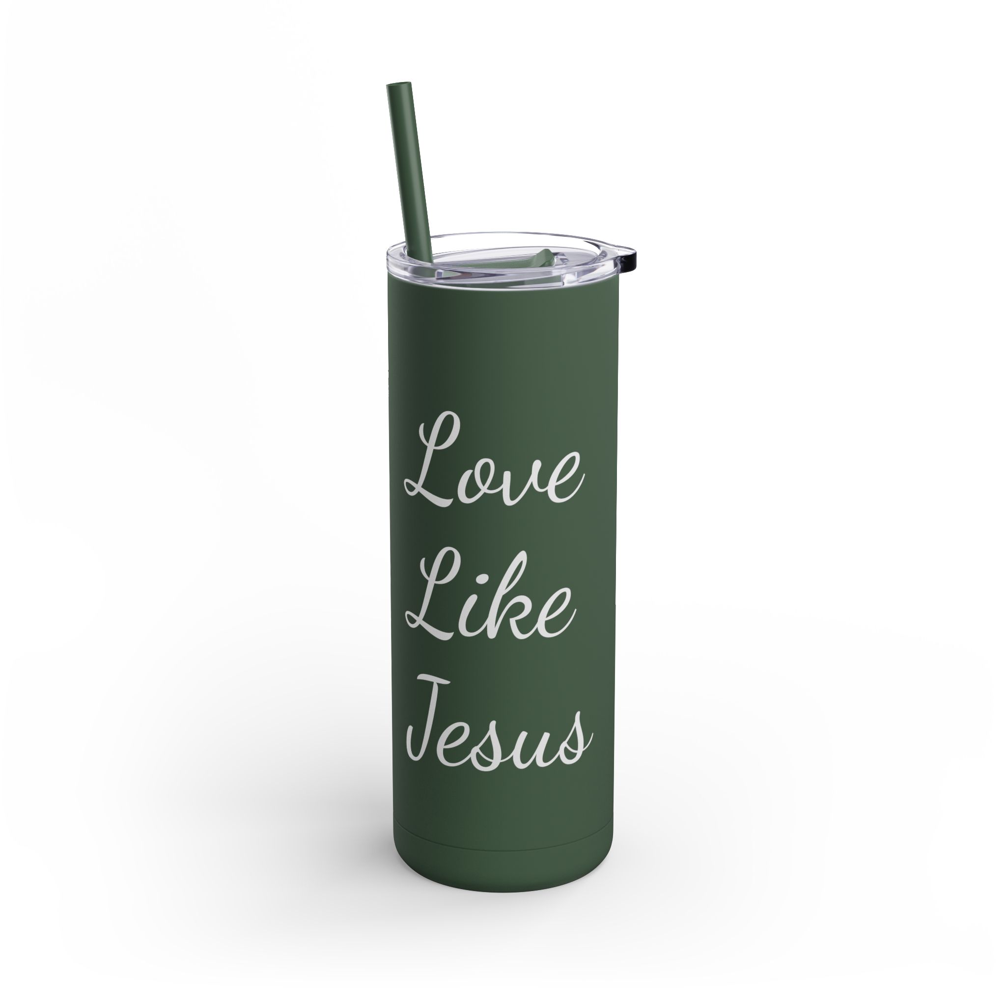 Love Like Jesus Skinny Matte Tumbler, 20oz - Image 14