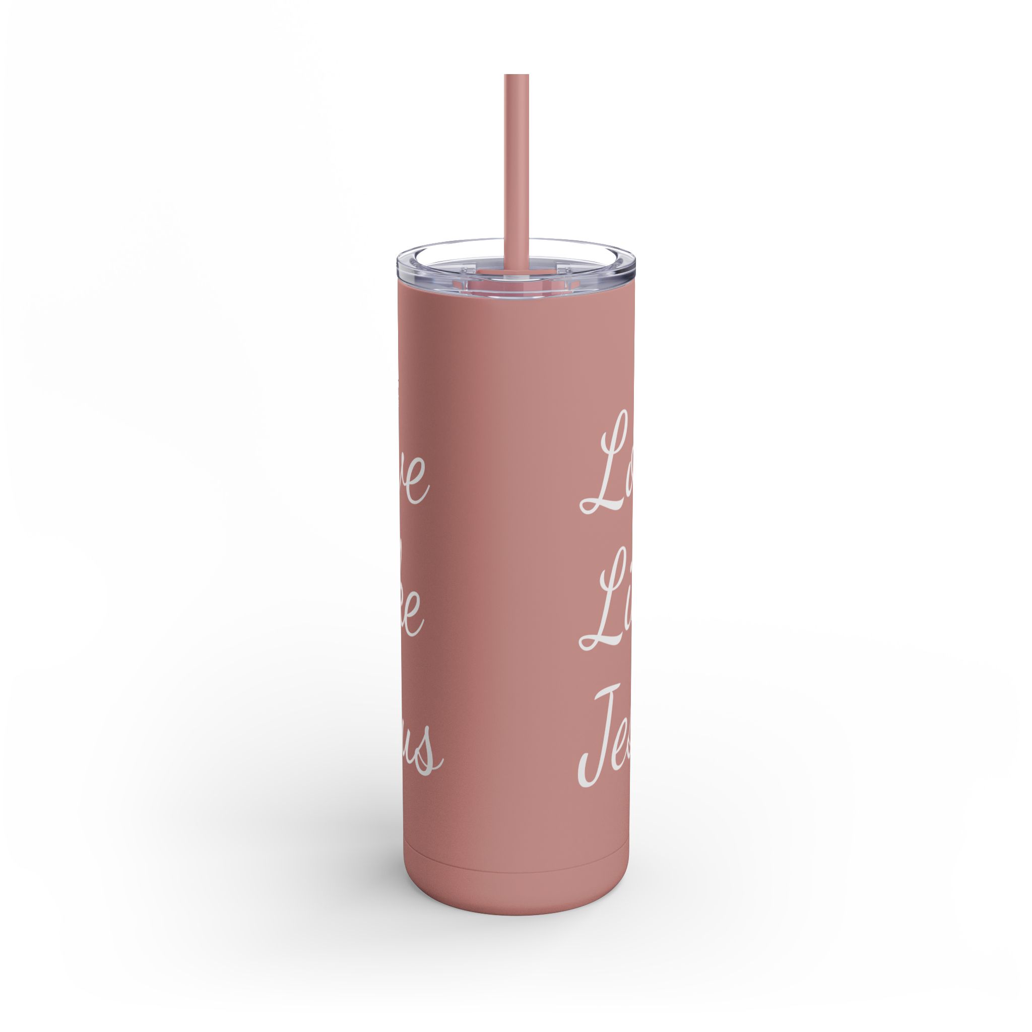 Love Like Jesus Skinny Matte Tumbler, 20oz - Image 3