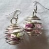Rose Orb Dangle Earrings