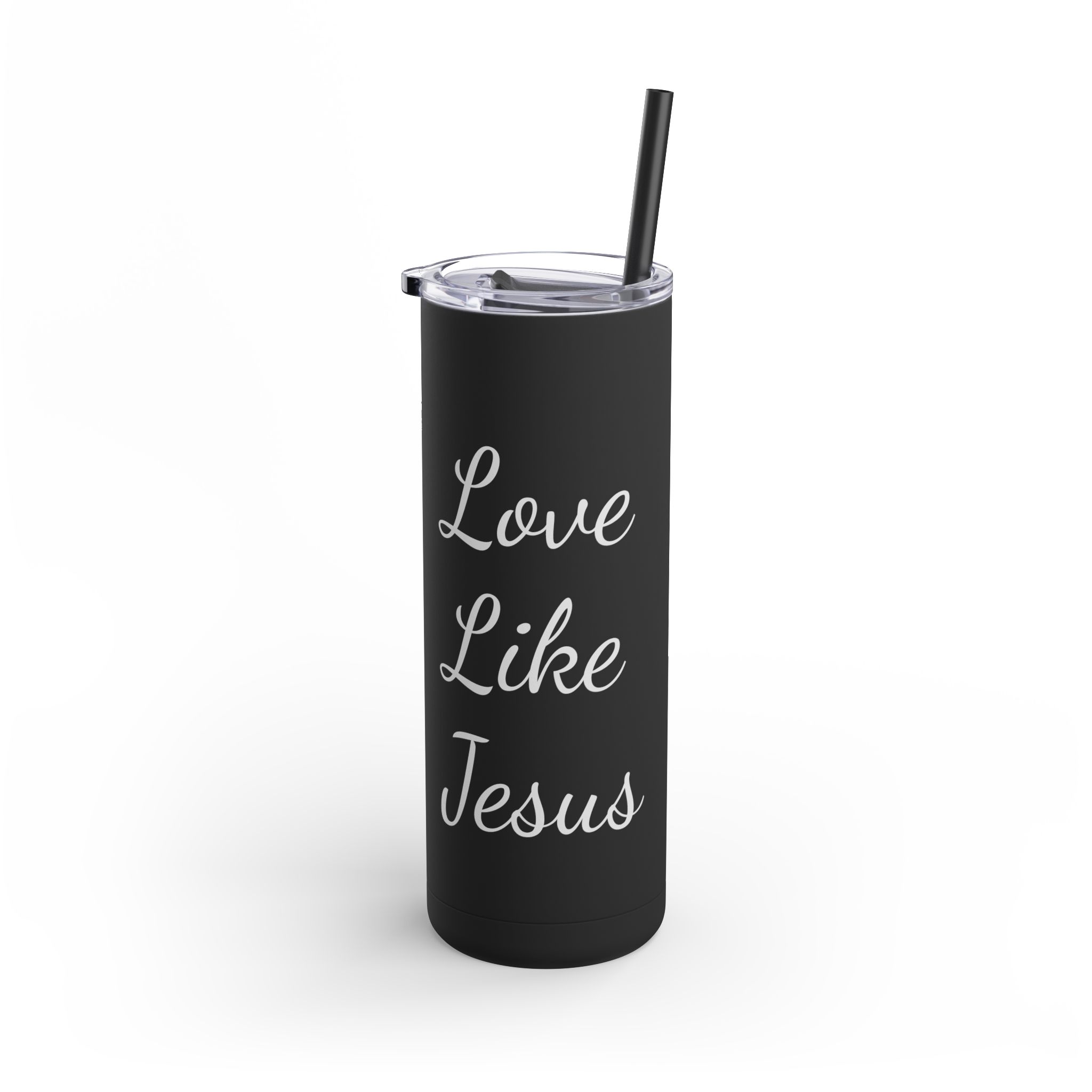 Love Like Jesus Skinny Matte Tumbler, 20oz - Image 7