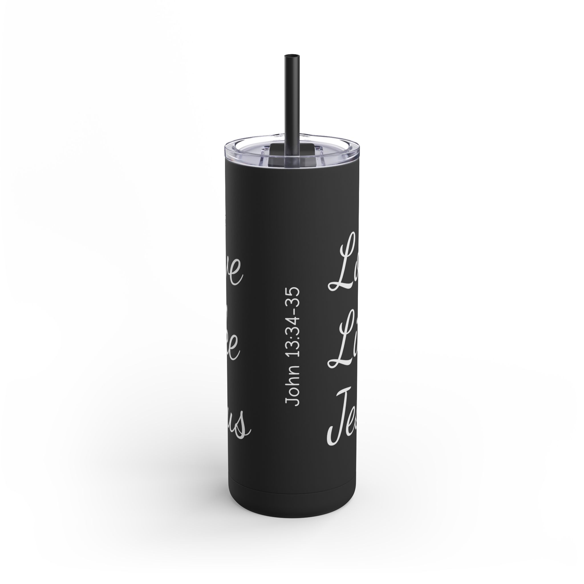 Love Like Jesus Skinny Matte Tumbler, 20oz - Image 6
