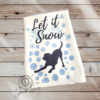 Let it Snow Dog Kitchen Towel